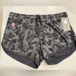 Colosseum Gray and Black Camo FSU Athletic Shorts